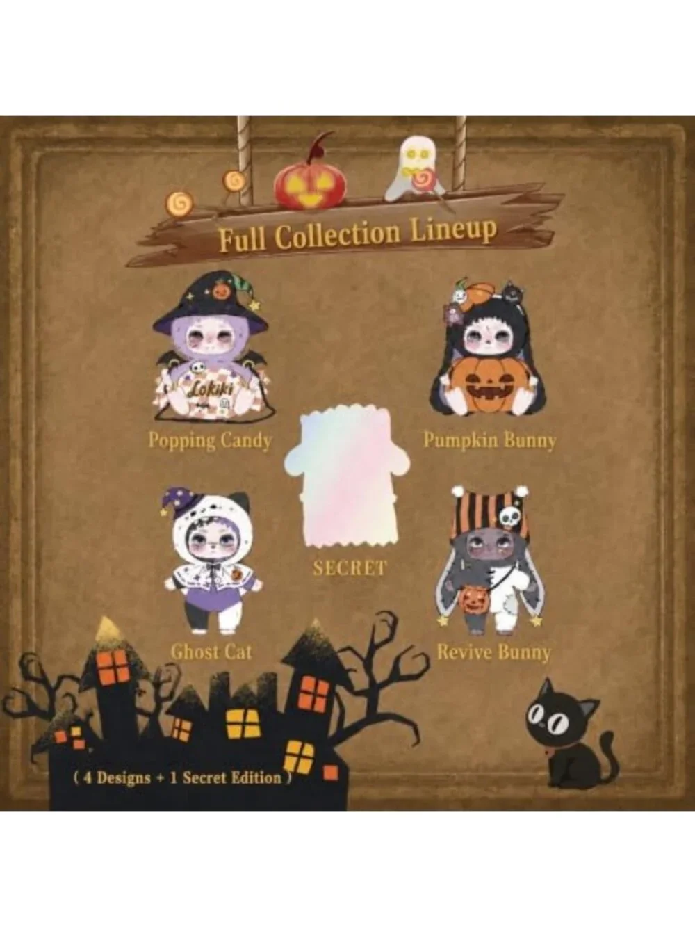 Halloween Plush Blind Box Keychain - Collectible Bag Charm, 7.1in, 5 Designs